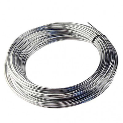 Gaine chrome Ø5mm rouleau 25 mètres