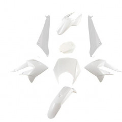 Kit carrosserie blanc 8 pièces Tun'R Derbi Senda DRD Racing 2011-2017