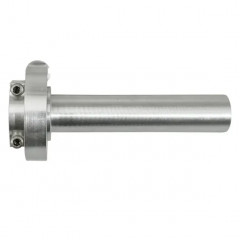 Poignée de gaz aluminium CNC finition argent, vis creuse 10x1.25 incluse