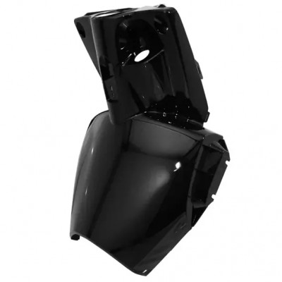 Tablier arrière noir métal adaptable MBK Stunt / Yamaha Slider 2005-2012 (OEM : 5JH-F8311-02-P0)