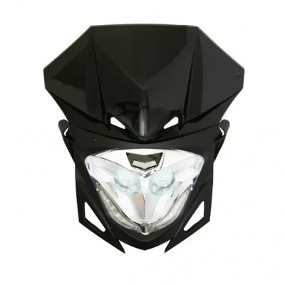 Tête de fourche halogène + LEDs Winterbee noir