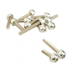 Vis de carter 12 pièces acier chrome pour MBK 50 Booster / Yamaha 50 BWS