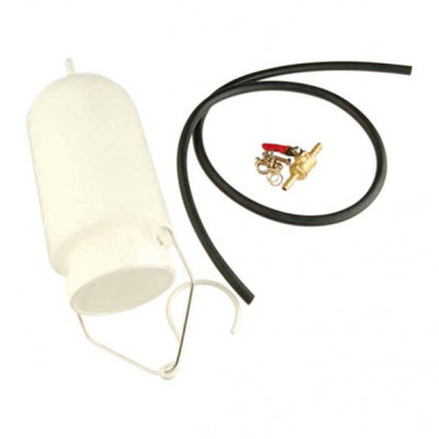 Réservoir auxiliaire d’atelier 1 litre avec robinet durite et crochet de fixation