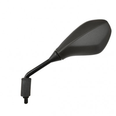 Rétroviseur gauche noir homologué CE Piaggio 50cc Typhoon après 2011, Aprilia 450-550cc RXV-SXV après 2006, 660cc Pegaso 2008-2013, 750cc Dorsoduro 2008-2014, Shiver après 2007, 1000cc Tuono après 2006