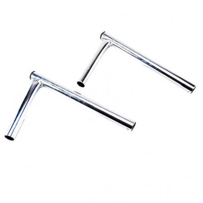 Paire de guidons chrome 20cm coudé 90 pour cyclomoteur 103 MVL/Vogue/Chrono