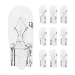 Ampoule clignotante 12V 5W norme T10 culot W2,1x9,5D boîte de 10 pièces