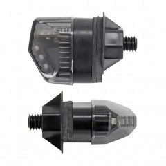 Paire de clignotants homologués à LED noir TNT Crispy pour Piaggio MP3 400 / 500cc