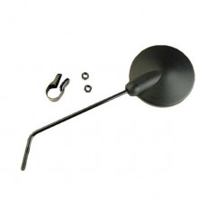 Rétroviseur universel noir à collier Ø22mm pour cyclomoteur