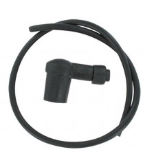 Kit fil de bougie 90° noir diamètre 6mm (50cm)