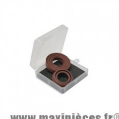 Joint spi embiellage (LA PAIRE) pour MBK 50 Booster, Stunt - Yamaha 50 BWS, Slider (Viton ressort inox)