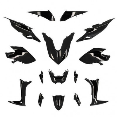 Kit carrosserie noir brillant 15 pièces Yamaha TMAX 560 2020-2021