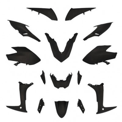 Kit carrosserie noir mat 15 pièces pour Yamaha TMAX 560 2020-2021