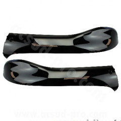 Bas de caisse noir verni peint pour scooter SYM Fiddle II 4 TPS 2008-2021