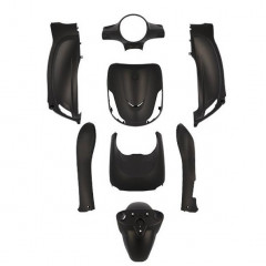 Carrosserie-carénage noir mat 8 pièces pour scooter SYM Fiddle 2 4T 2011-2014, SYM 125 Fiddle 2 2010-2014