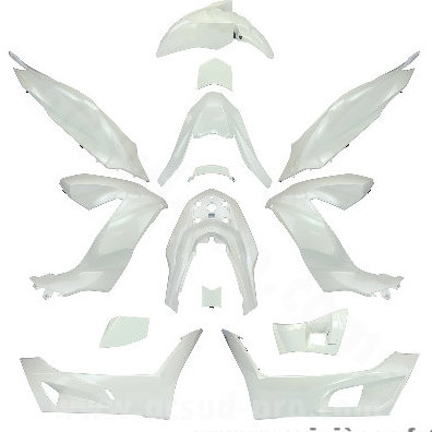 Kit carrosserie blanc perle 15 pièces pour Honda PCX 125 cc 2021-2024