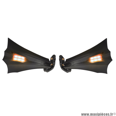 Protège main adaptable noir avec 6 leds orange