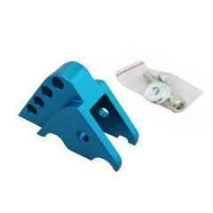 Réhausse amortisseur Tun'r bleu 4 positions pour MBK 50 Booster 2004+, Nitro, Ovetto, Yamaha 50 BWS 2004+, Aerox, Neos