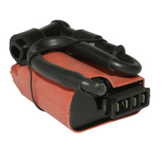 Bobine d'allumage adaptable avec CDI 4 plots Piaggio 50 Zip 2T 1992+1997, 50 Typhoon 1994+1997, 50 NRG 1994+1998, Gilera 50 Stalker 1997+2003, 50 Runner 1997+2003