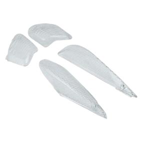 Cabochon de clignotant adaptable Transparent AV+AR pour MBK Booster NG 99-> (X4)