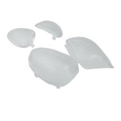 Cabochon de clignotant adaptable transparent AV+AR pour MBK Ovetto/Yamaha Neos (Blister de 4)