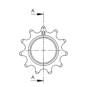 Pignon adaptable 11 dents MBK 51