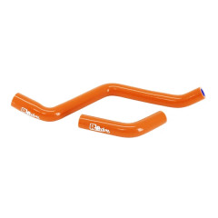 Durite de refroidissement d'eau MTKT orange pour Derbi 50 Senda, GPR-Aprilia 50 RS, RX-Gilera 50 SMT, RCR 2006+ Euro 3 (livré par 2)