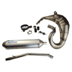 Pot d'échappement Leovince X-Fight SIL ALU HAUT GAUCHE Derbi Senda SM/Gilera SMT