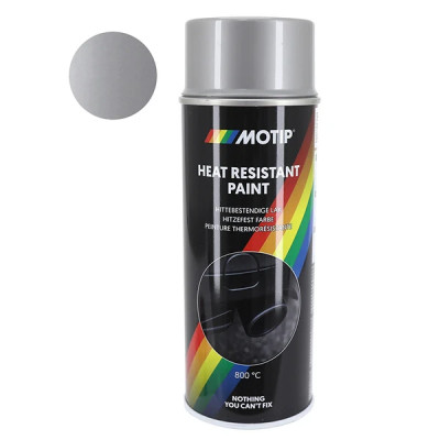 Bombe de peinture adaptable haute température 800 argent aérosol 400ml