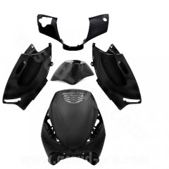 Kit carrosserie adaptable noir 5 pièces pour Piaggio Zip 50 2T à partir de 2000