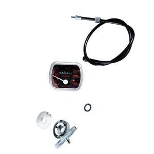 Compteur complet adaptable 120KM/H 17 pouces pour Peugeot 103 MVL avec démultiplicateur et câble L645mm