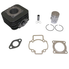 Kit cylindre piston Olympia fonte - compatible Piaggio 50 Zip 2T, Typhoon, Liberty 2T, Vespa LX 2T, Gilera 50 Stalker, Aprilia 50 SR Air