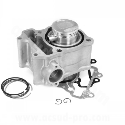 Kit cylindre fonte adaptable Ø52,5mm pour maxi scooter Honda SH 125 4T, référence OEM : 12100-KGF-910