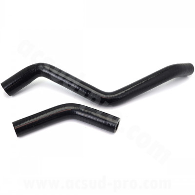 Kit de durites de refroidissement en silicone Carenzi noir Euro 3 / Euro 4 2T 50cc Derbi Senda