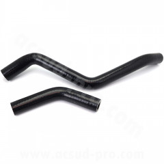 Kit de durites de refroidissement en silicone Carenzi noir Euro 3 / Euro 4 2T 50cc Derbi Senda
