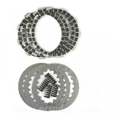 Disque d'embrayage Carenzi Kevlar Kit complet pour moteur Minarelli 50 AM6 / MBK 50 X-Power, X-Limit / Yamaha 50 TZR, DTR / Peugeot 50 XPS, XR6 / Rieju 50 RS1 / Beta 50 RR