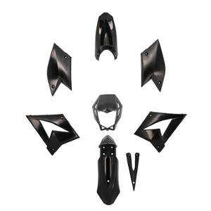 Kit carrosserie adaptable noir 8 pièces pour 50cc CPI SM/SX