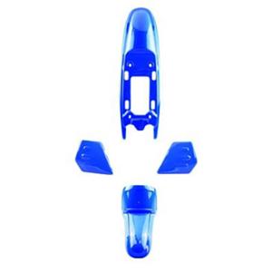 Kit carrosserie adaptable bleu 4 pièces pour Yamaha PW 50