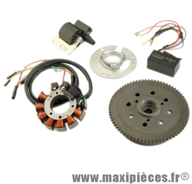 Allumage MVT avec éclairage non catalysé à couronne de démarreur pour moteurs Aprilia MX, RS, Beta RR, SM, Generic Tigger, Malaguti XSM, MBK X Limit, X Power, Peugeot XP6, XPS, Rieju RS, Yamaha DTR, DTX, TZR