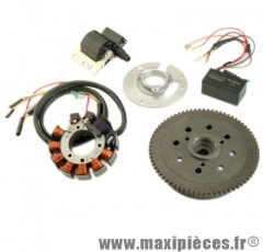 Allumage MVT avec éclairage non catalysé à couronne de démarreur pour moteurs Aprilia MX, RS, Beta RR, SM, Generic Tigger, Malaguti XSM, MBK X Limit, X Power, Peugeot XP6, XPS, Rieju RS, Yamaha DTR, DTX, TZR