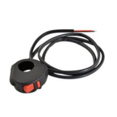Commutateur/commodo on/off adaptable noir pour scooter 50 à boîte, mobylette, moto