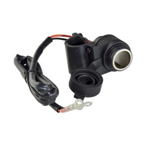 Chargeur allume cigare adaptable fixation guidon pour scooter 50 boîte mobylette moto quad