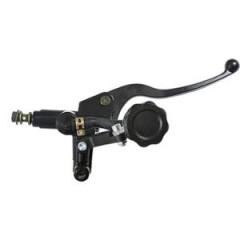 Maître cylindre de frein Tun'r universel noir avec réservoir séparé et bouchon noir pour scooter et moto