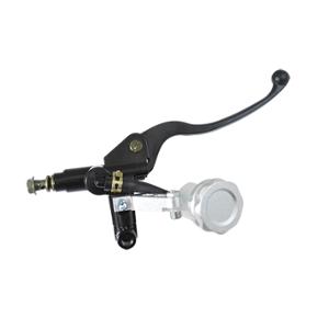 Maître cylindre de frein Tun'r universel droit noir avec réservoir séparé et bouchon argent pour scooter