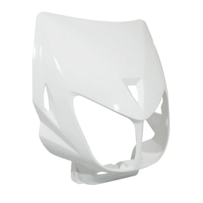 Plaque phare adaptable blanc brillant 50 A pour Derbi Senda 1994-2010