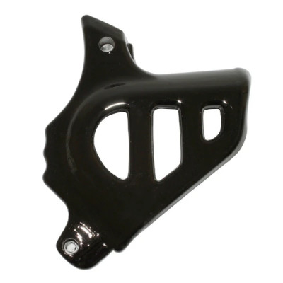 Cache pignon adaptable noir pour moteur 50 à boîte Minarelli AM6, compatible avec MBK 50 X-Power, Yamaha 50 TZR, Peugeot 50 XPS, Rieju 50 RS1, Beta 50 RR, Aprilia 50 RS