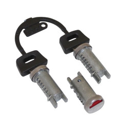 Barillet à clé adaptable diamètre 13 mm vendu par 3 pièces pour scooters Piaggio 50 ZIP 4T/2T, TYPHOON 2011+, LIBERTY, FLY 2T, FLY 4T