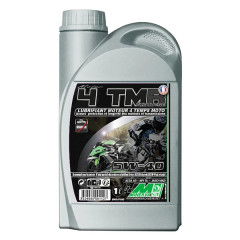 Huile moteur 4 temps Minerva Oil synthèse 5W40 préconisée par Piaggio (1L)