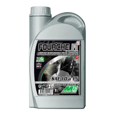 Huile de fourche Minerva Oil 10W-15W haute performance 1L pour scooter, moto, cyclo