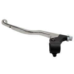 Poignée d'embrayage adaptable noire poli pour Aprilia RS 50 (1998-2005)