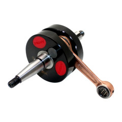 Vilebrequin Artek avec 2 roulements 6204 pour Minarelli 50 AM6, MBK 50 X-Power, Yamaha 50 TZR, Peugeot 50 XPS, Rieju 50 RS2, Beta 50 RR, Aprilia 50 RS